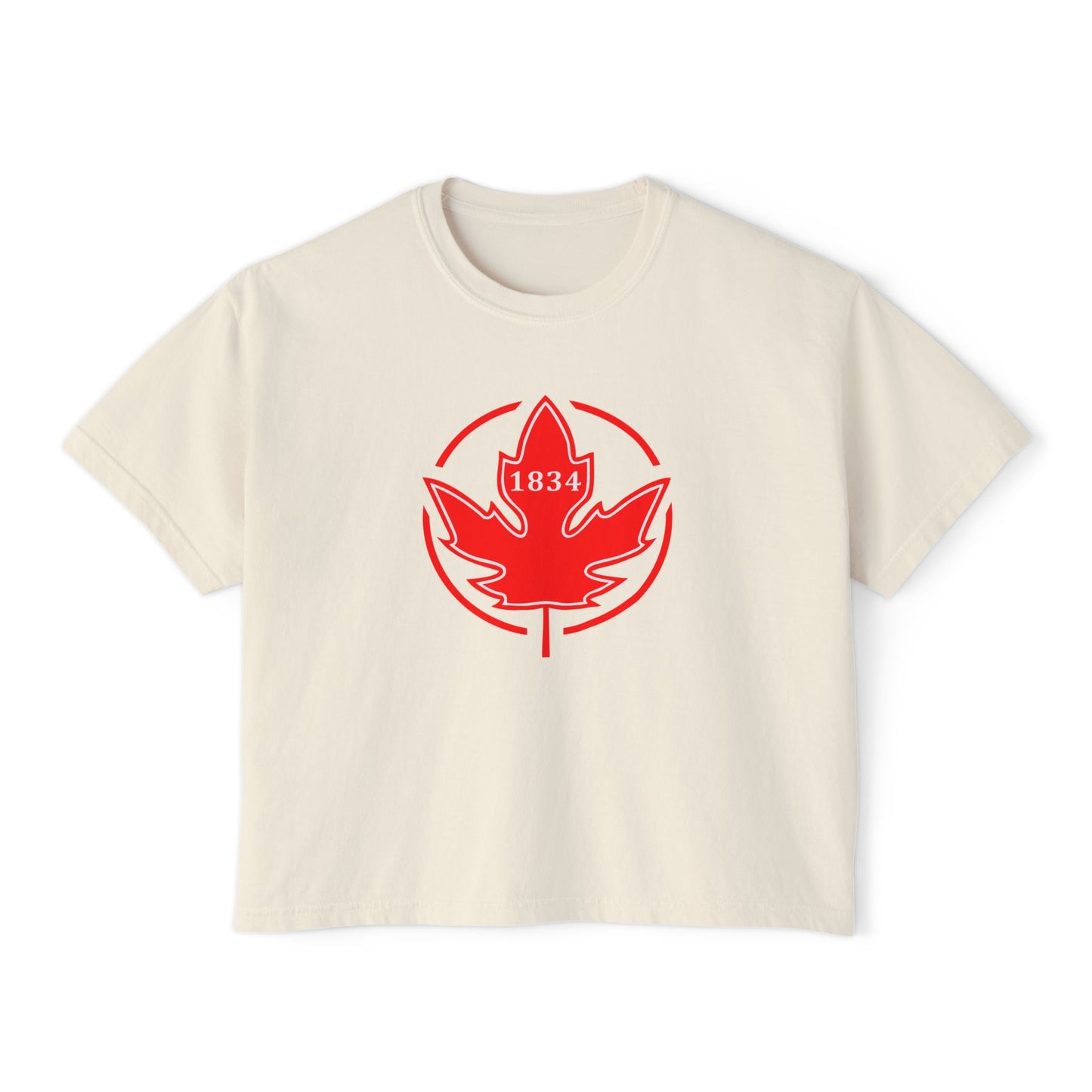1834 Leaf Circle Women's Boxy Tee