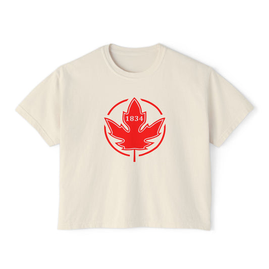 1834 Leaf Circle Women's Boxy Tee
