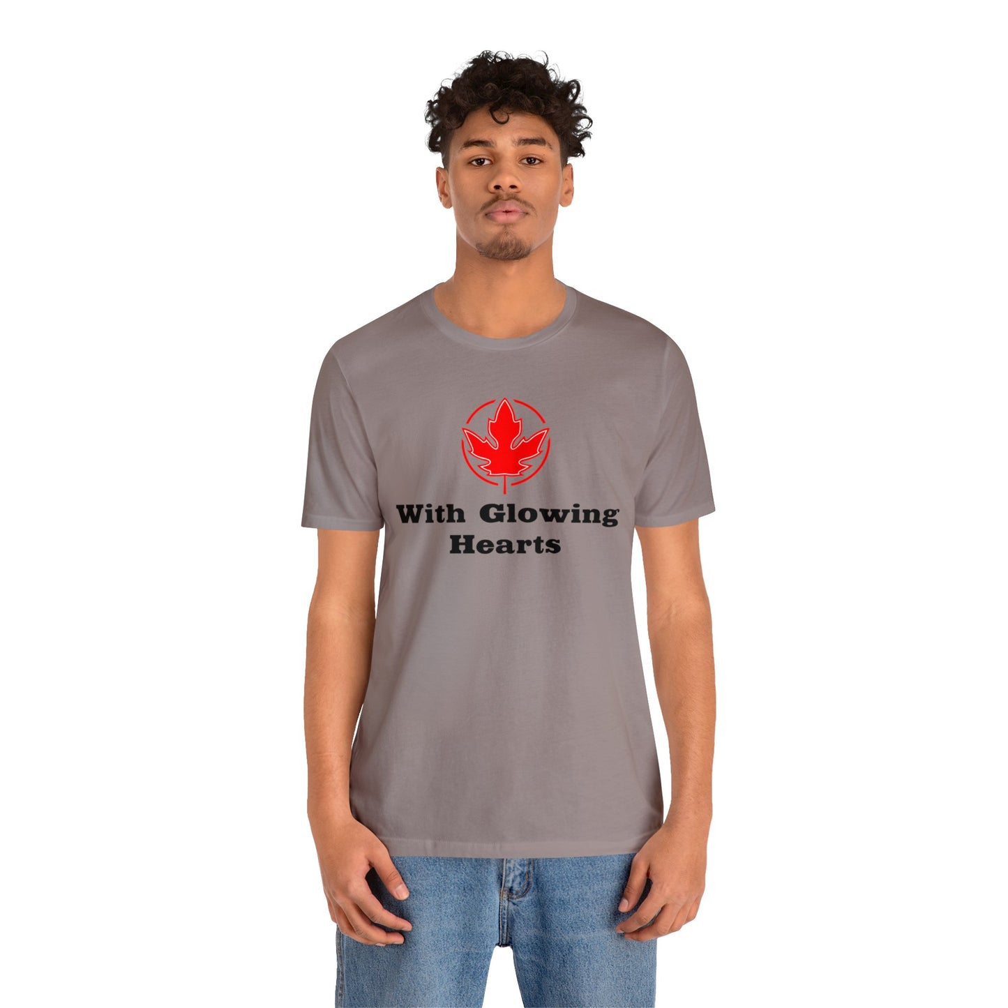 With Glowing ..Unisex Jersey Short Sleeve Tee