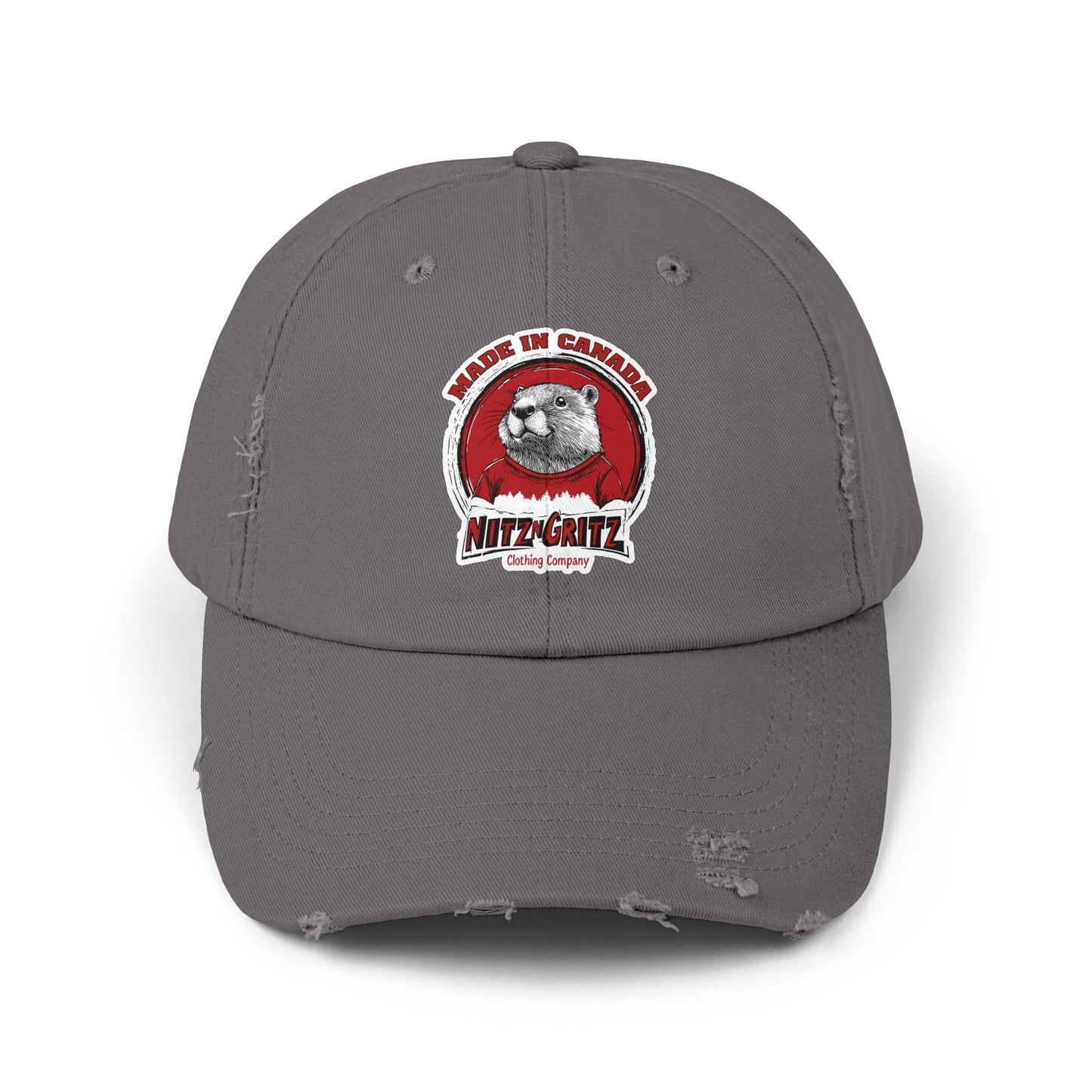 NitznGritz Made in Canada Unisex Distressed Cap