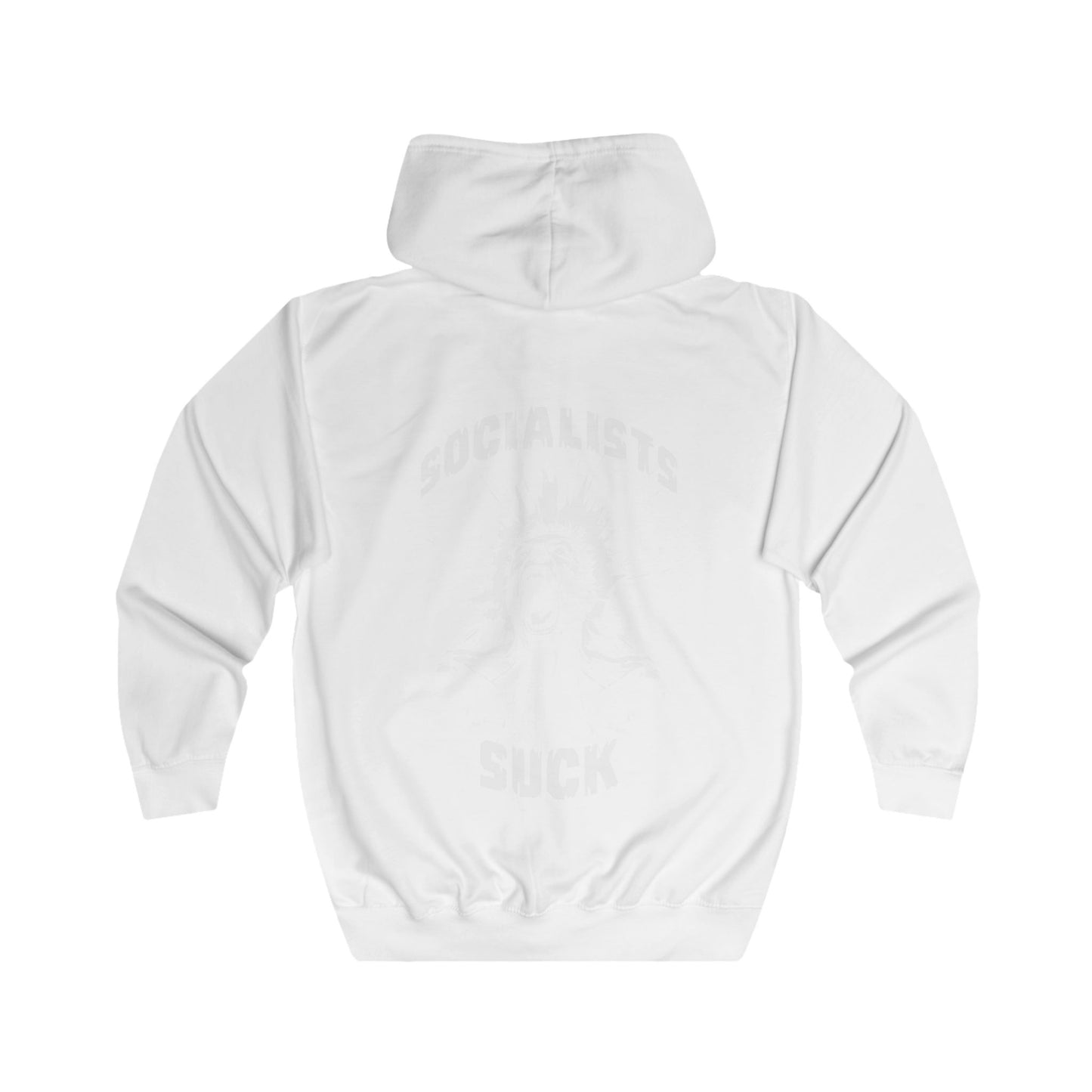Socialists suck Unisex Full Zip Hoodie