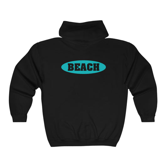 BEACH..Unisex Heavy Blend™ Full Zip Hooded Sweatshirt
