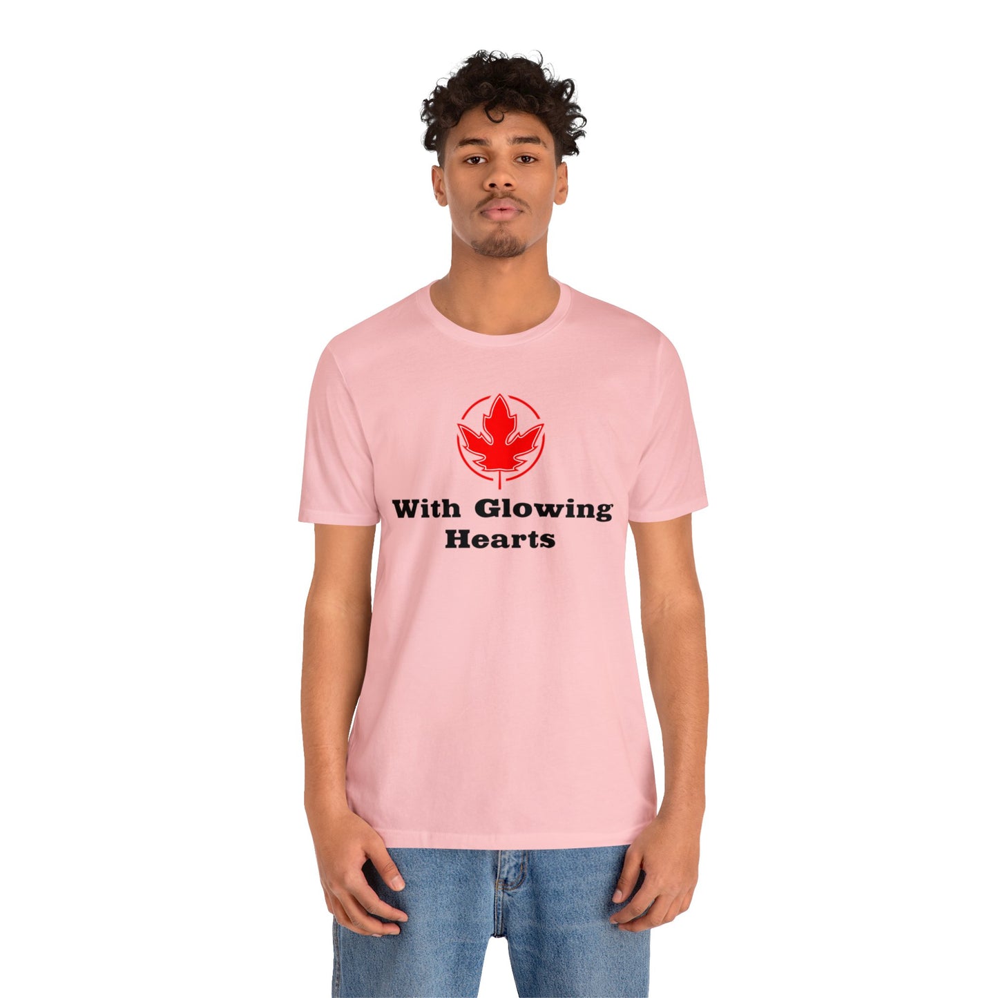 With Glowing ..Unisex Jersey Short Sleeve Tee