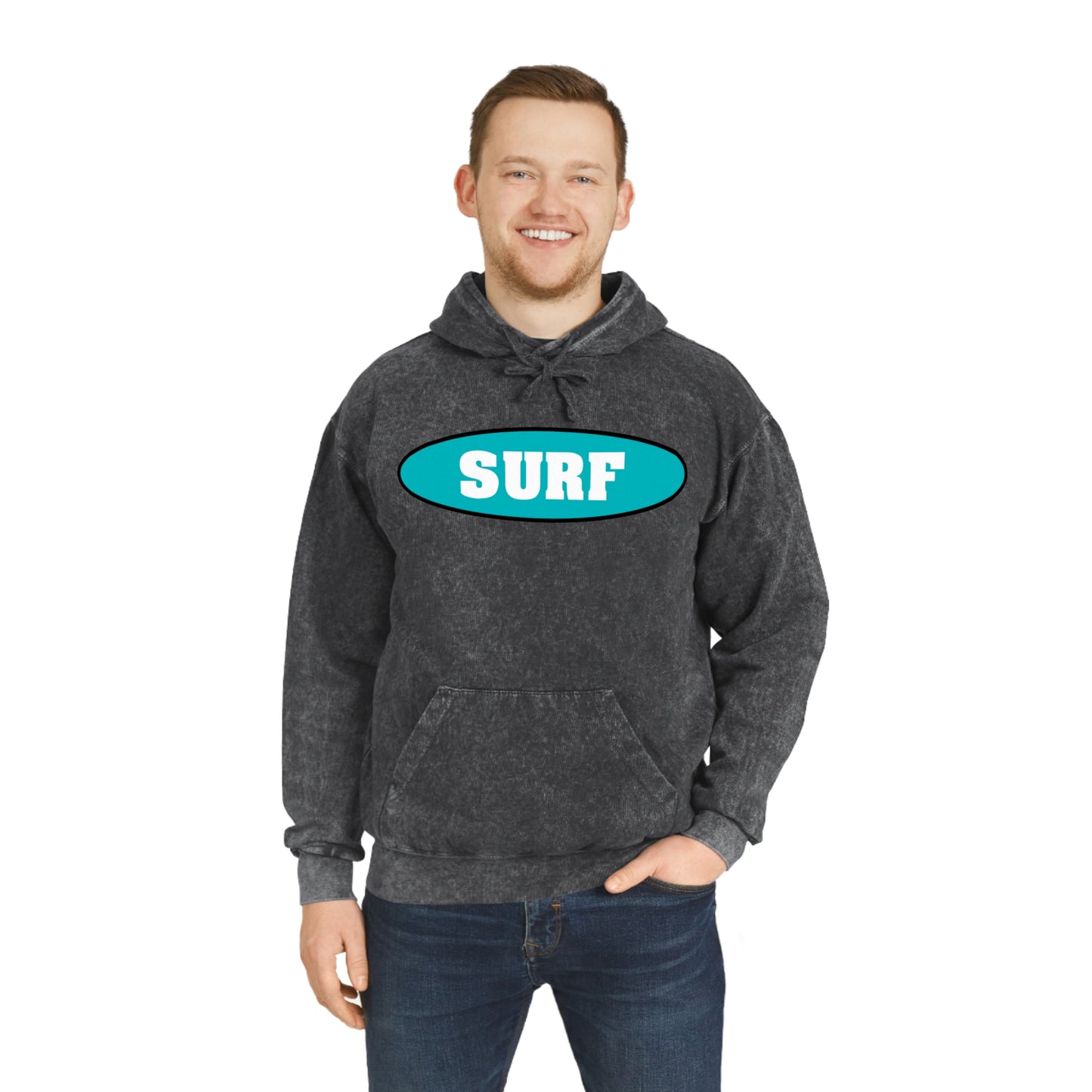 SURF..Unisex Mineral Wash Hoodie