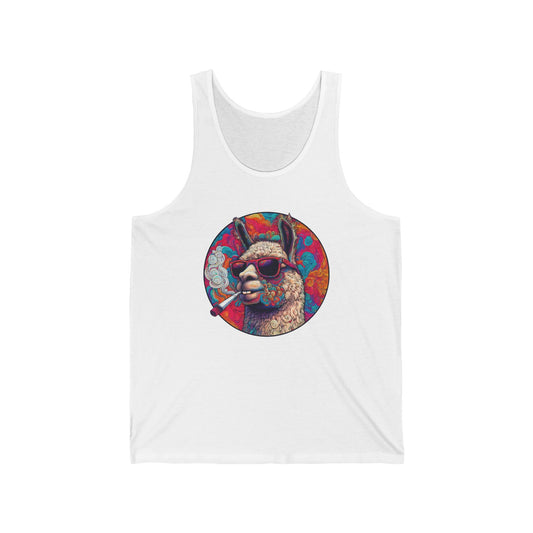 Llama So Happy Unisex Jersey Tank