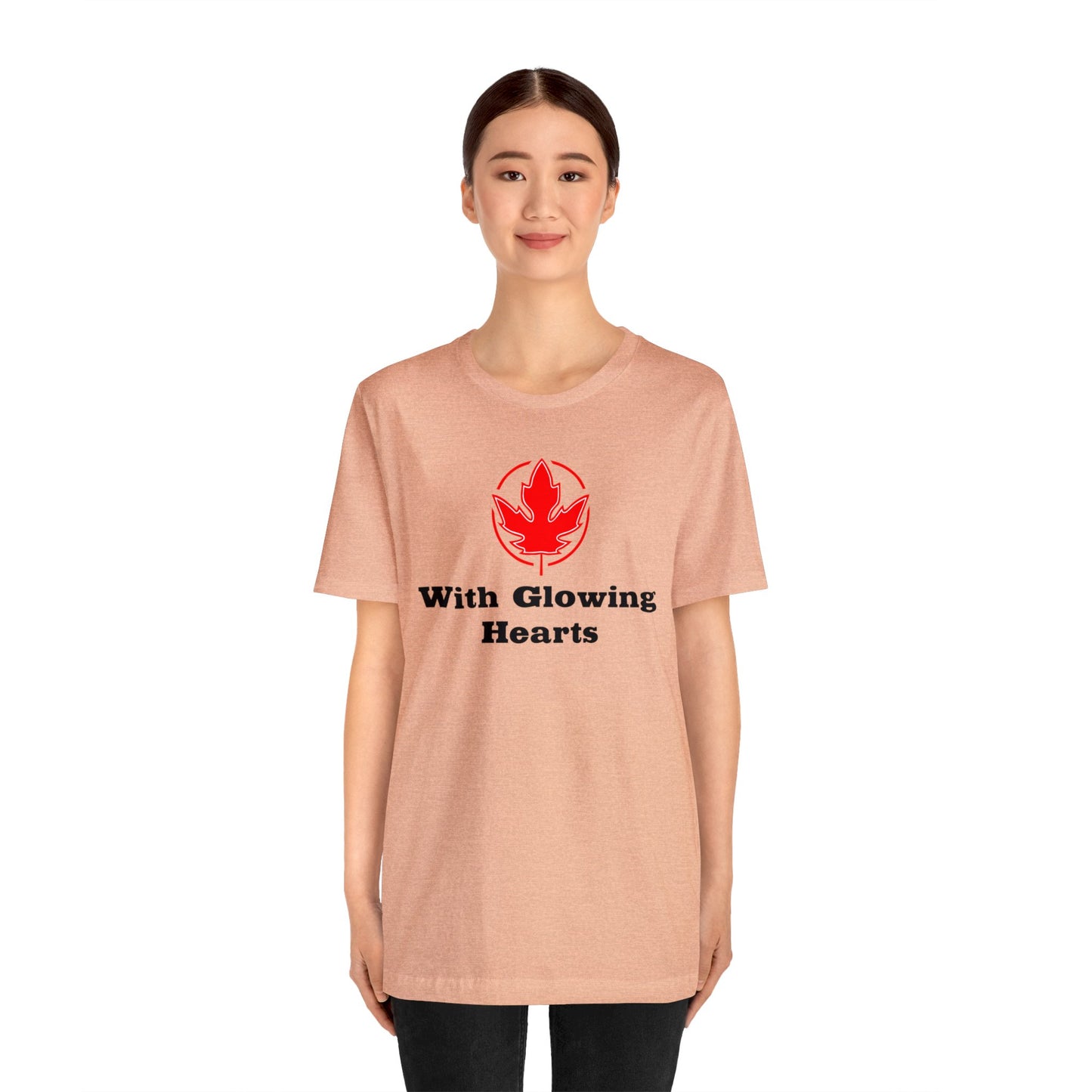 With Glowing ..Unisex Jersey Short Sleeve Tee