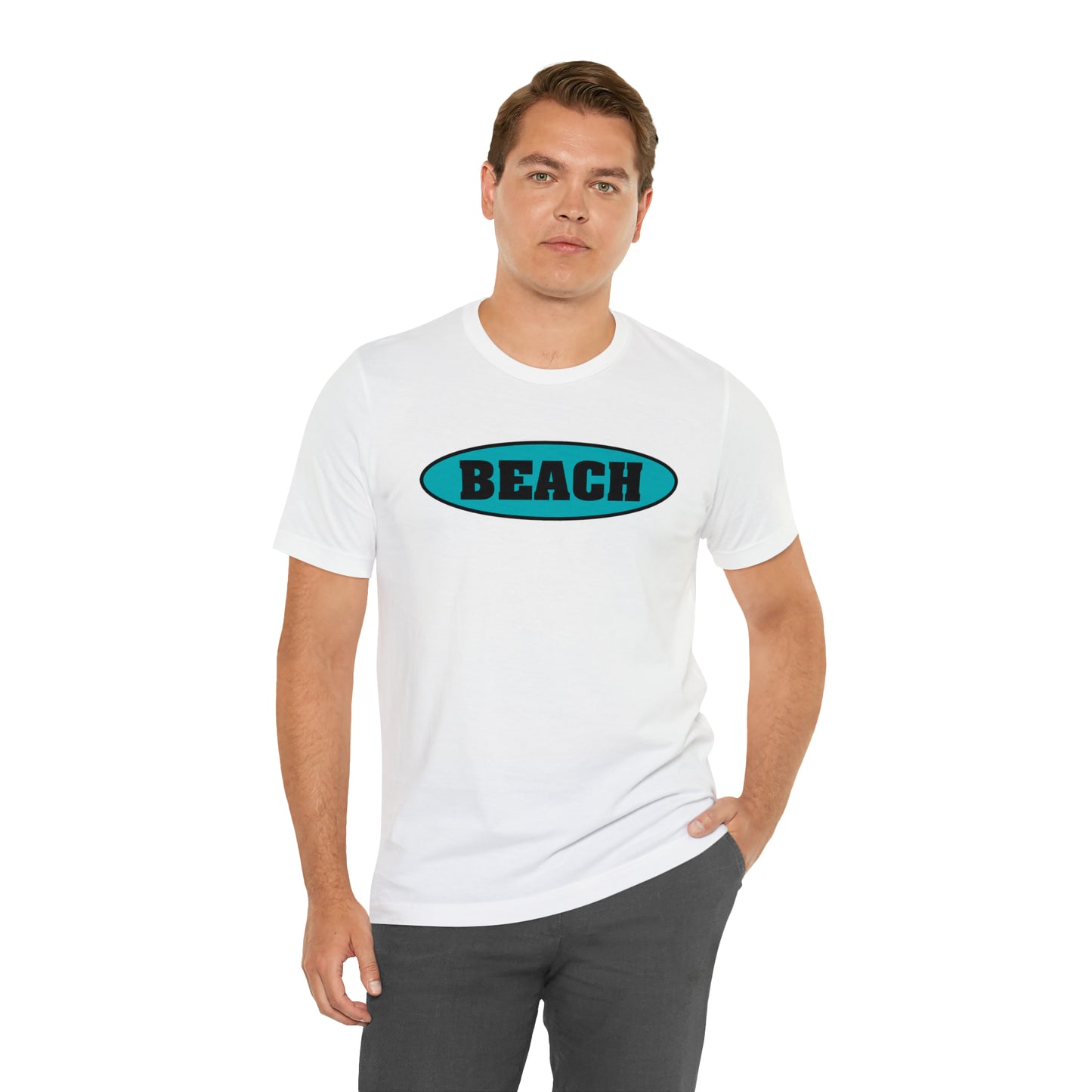 BEACH..Unisex Jersey Short Sleeve Tee
