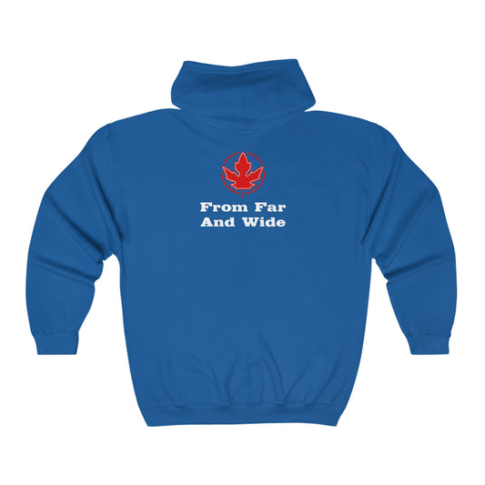 From Far And Wide. Unisex Heavy Blend™ Full Zip Hooded Sweatshirt
