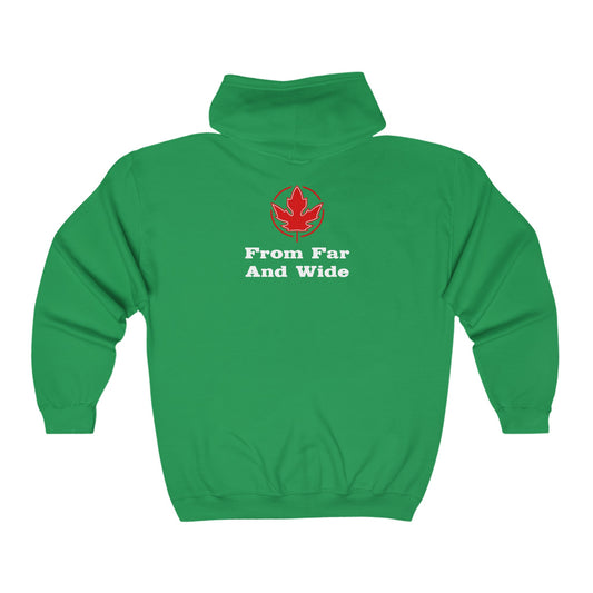 From Far And Wide. Unisex Heavy Blend™ Full Zip Hooded Sweatshirt