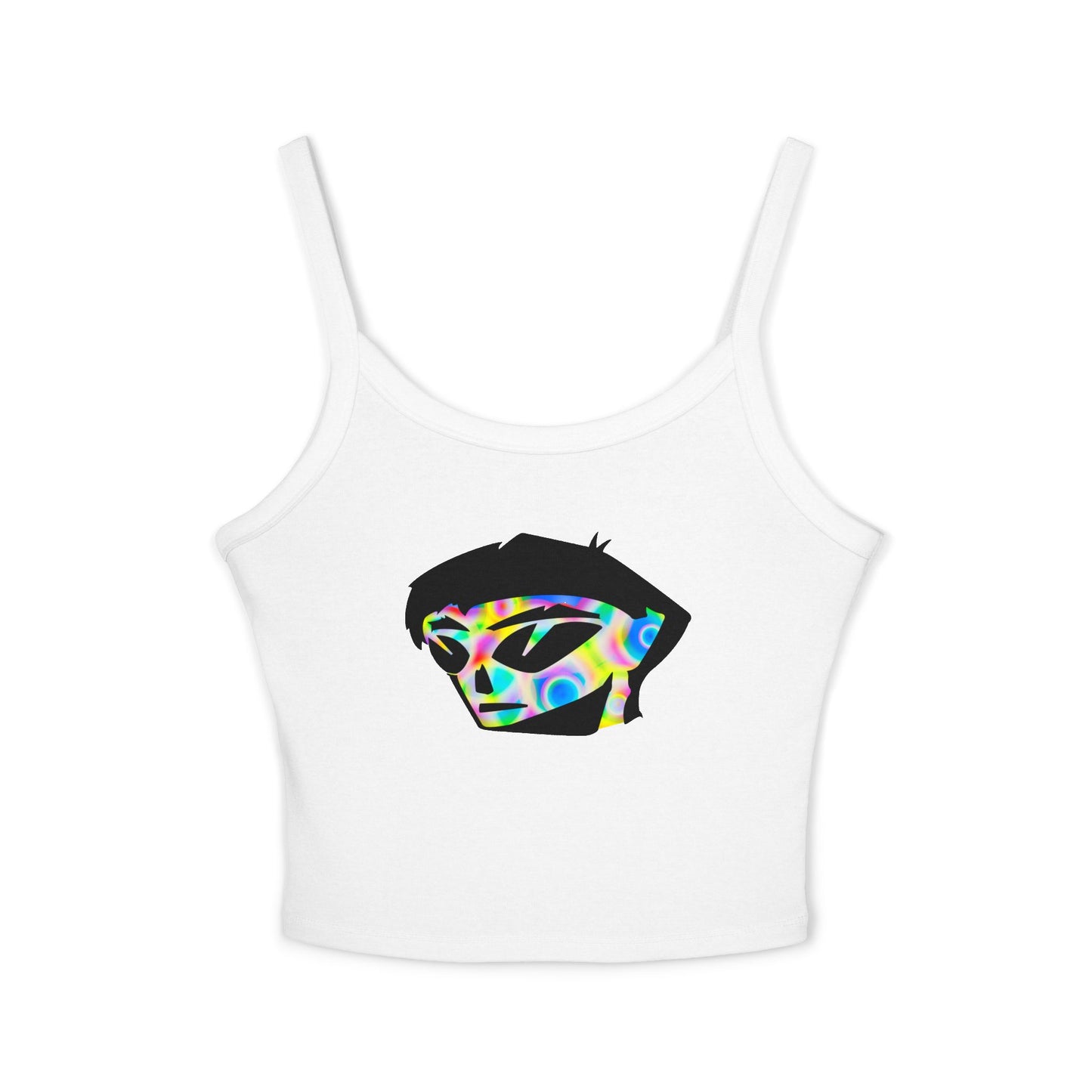 Rainbow Alien Boy Women's Spaghetti Strap Tank Top