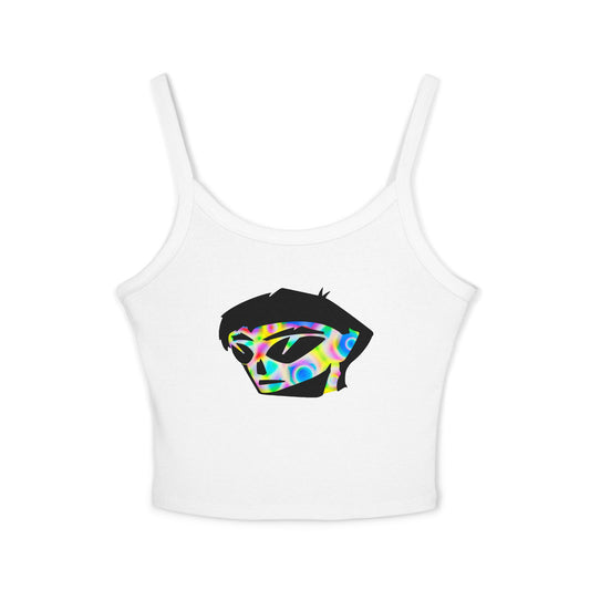 Rainbow Alien Boy Women's Spaghetti Strap Tank Top