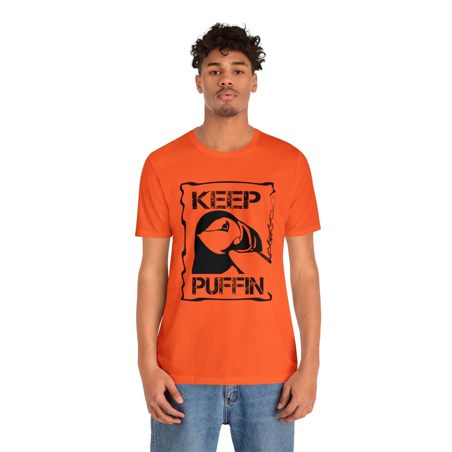 Keep Puffin..Unisex Jersey Short Sleeve Tee