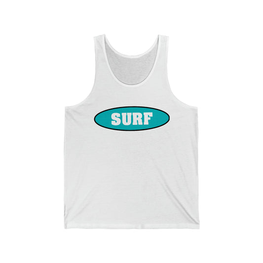 SURF..Unisex Jersey Tank
