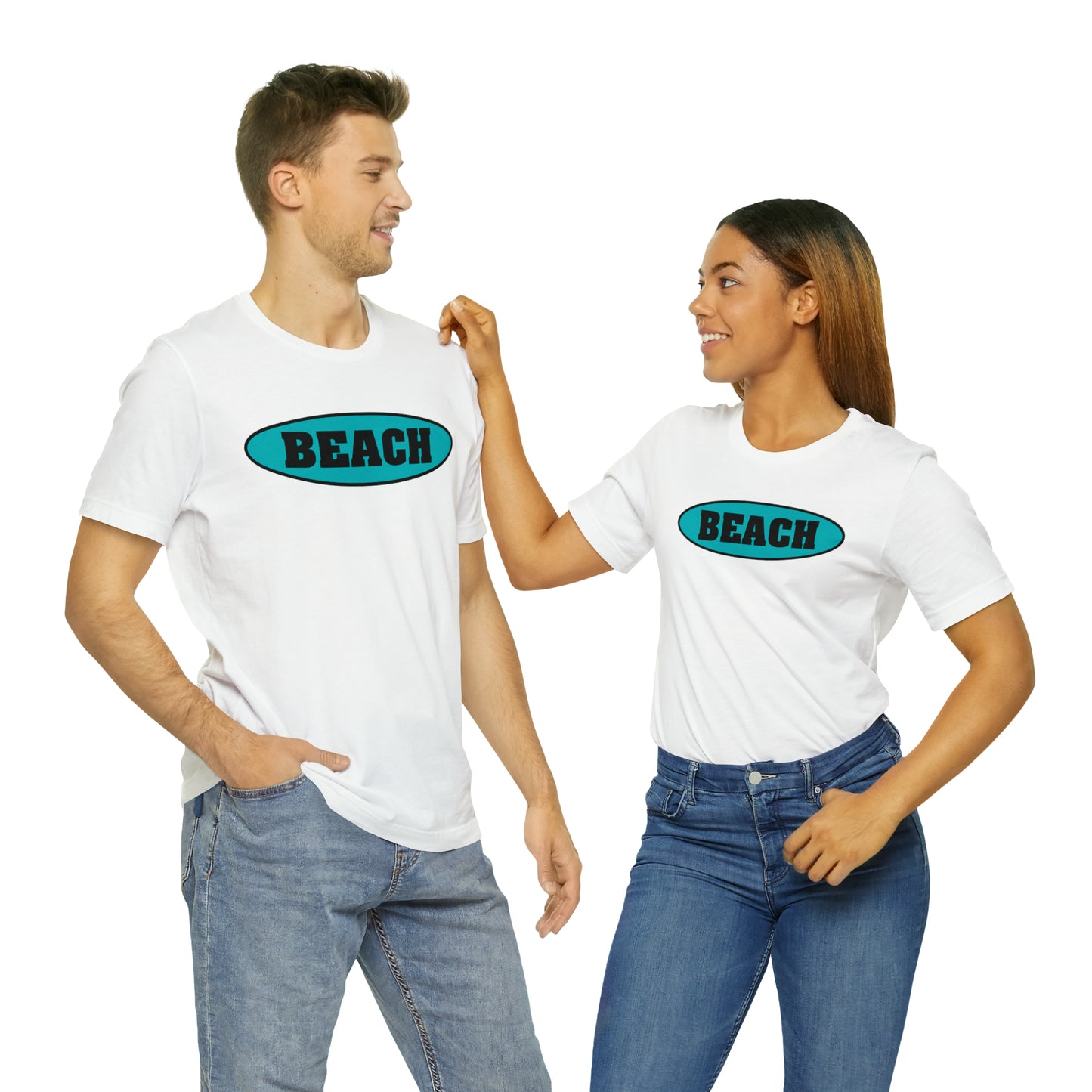 BEACH..Unisex Jersey Short Sleeve Tee