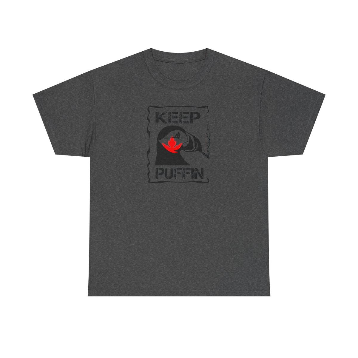 Keep Puffin leaf Unisex Heavy Cotton Tee