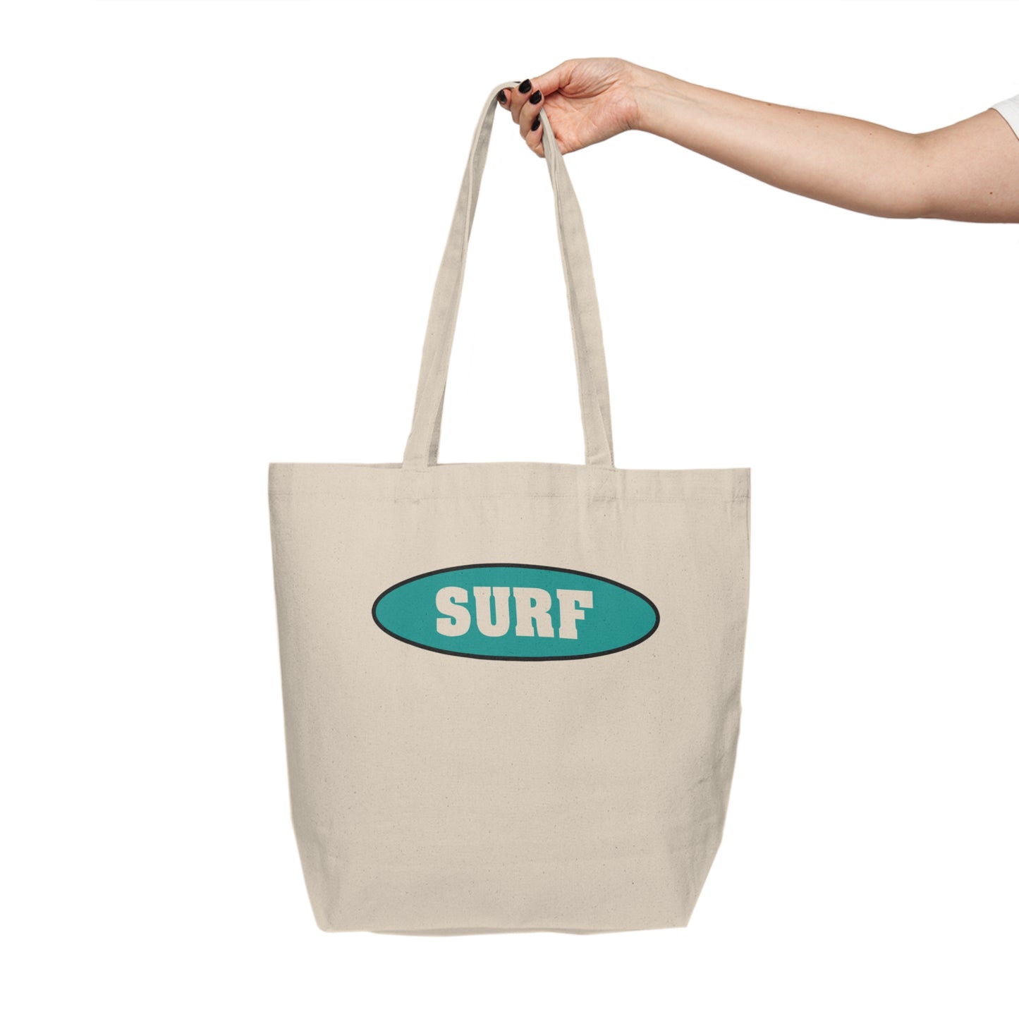 Surf beach tote.  Canvas Shopping Tote