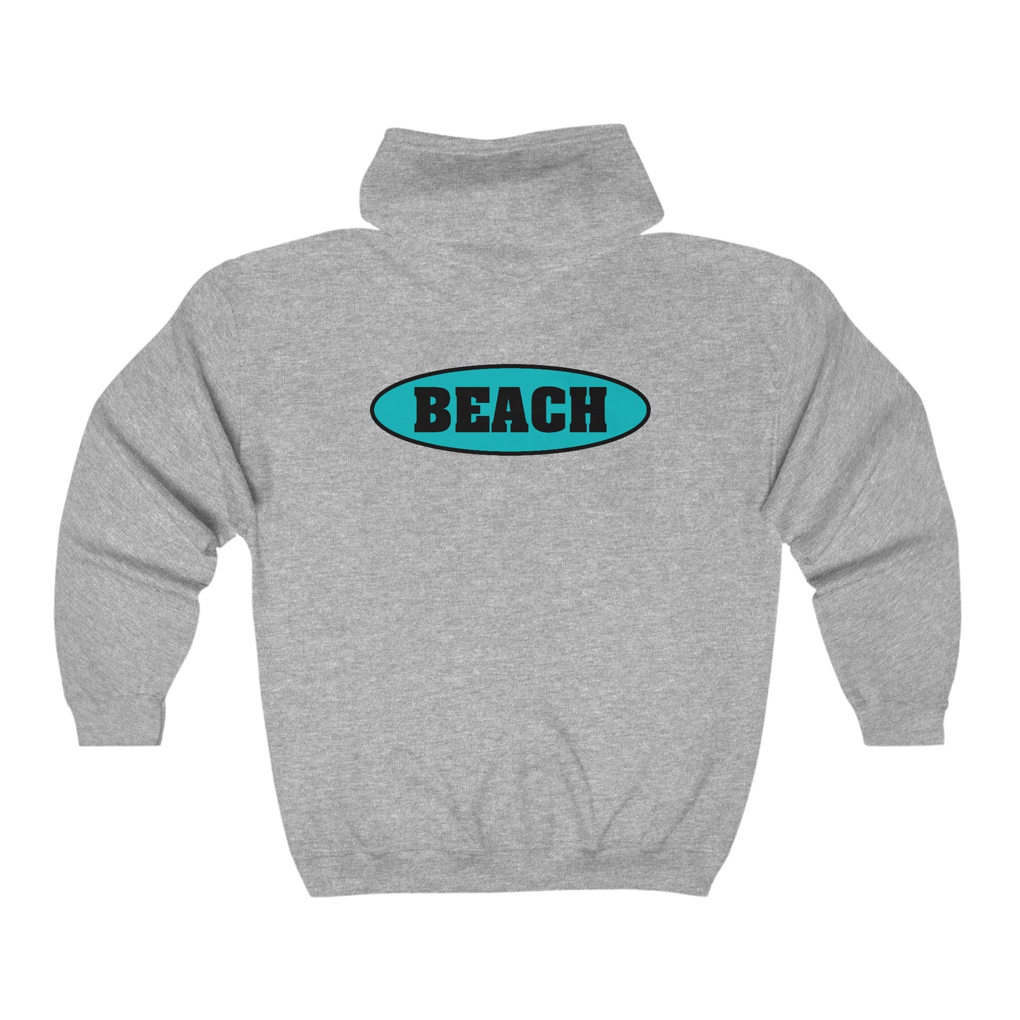 BEACH..Unisex Heavy Blend™ Full Zip Hooded Sweatshirt