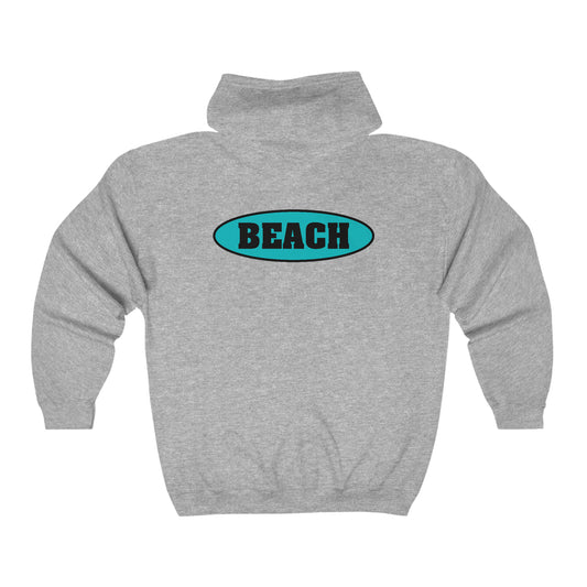 BEACH..Unisex Heavy Blend™ Full Zip Hooded Sweatshirt