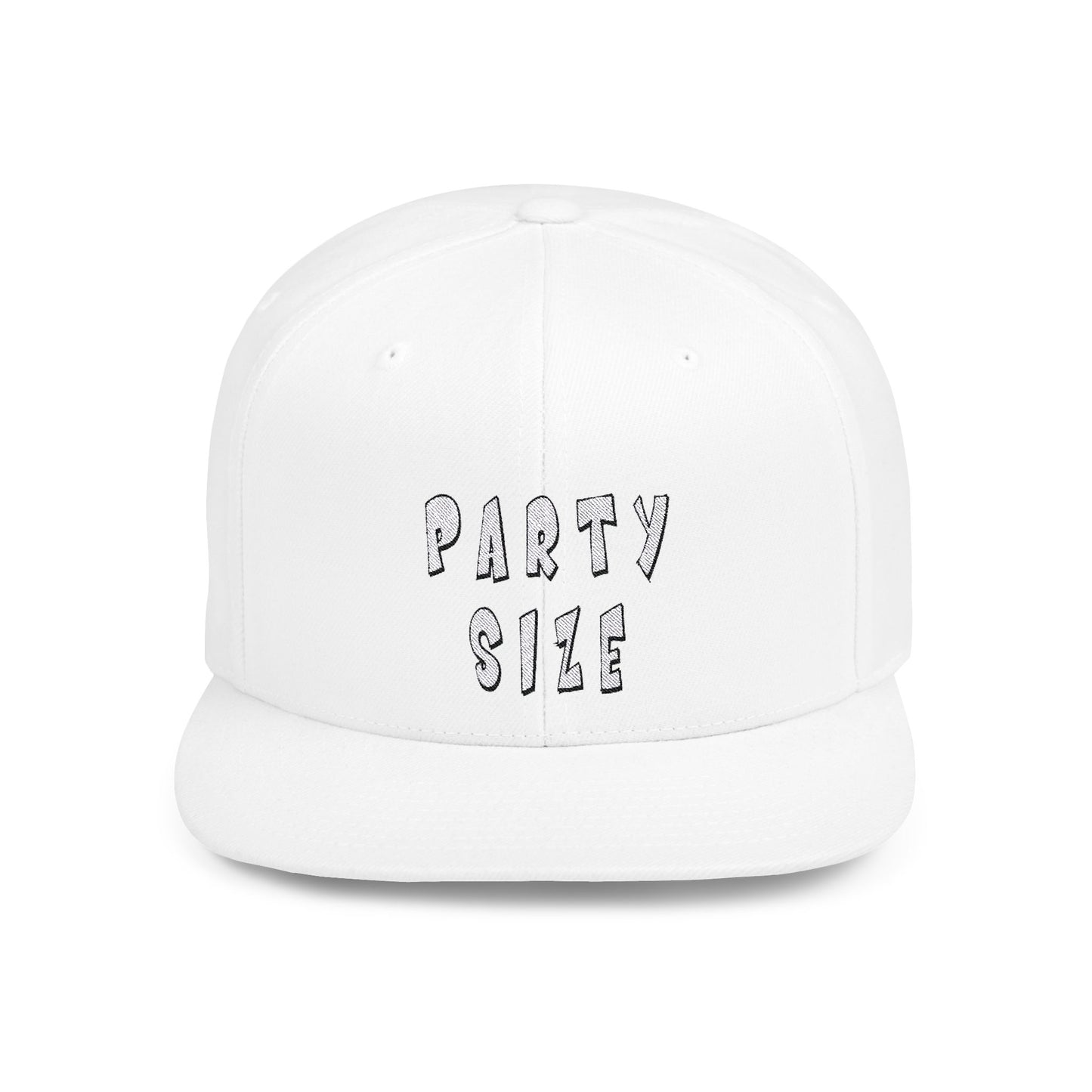 Party Size Flat Bill Snapback