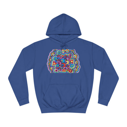 Arty Cloud..Unisex College Hoodie