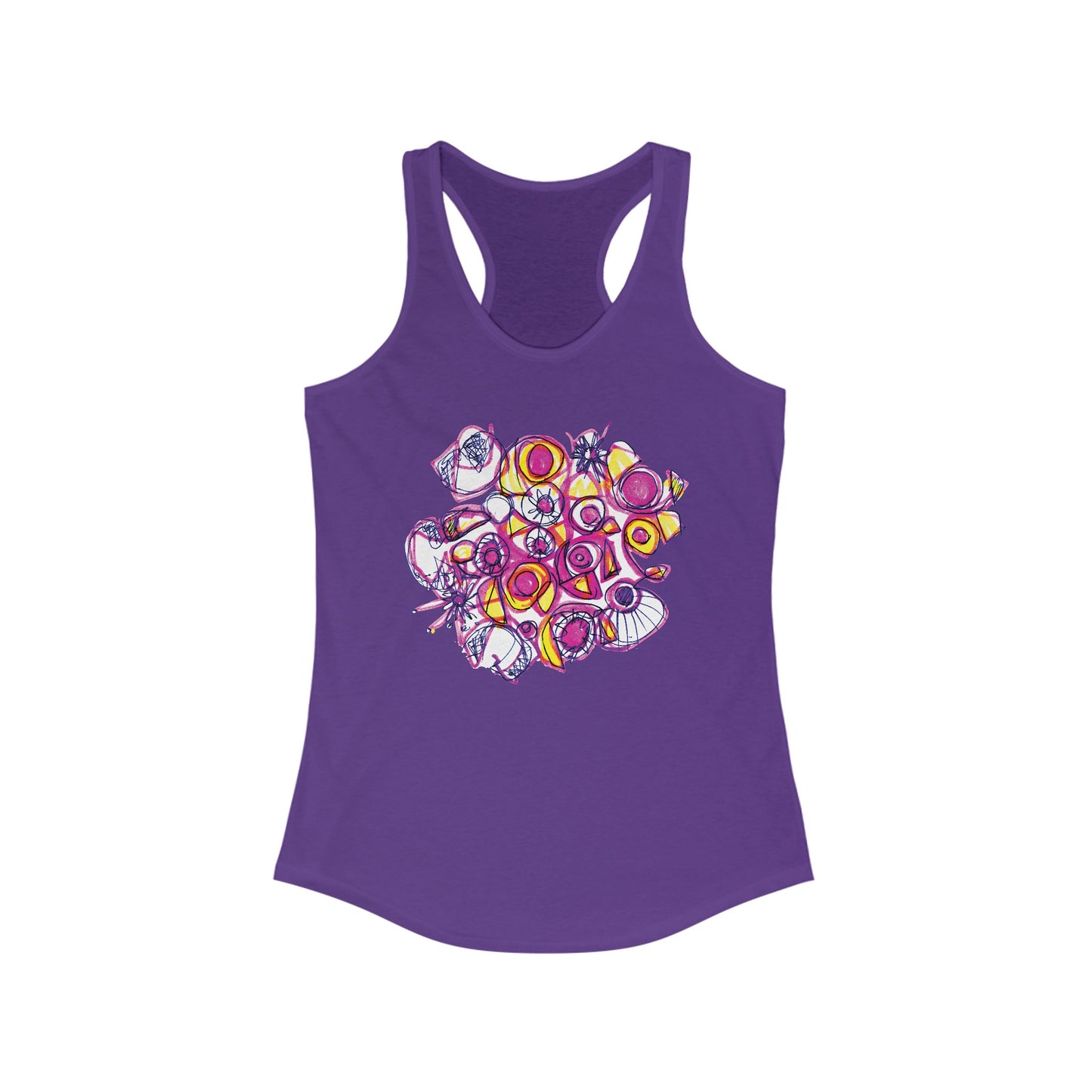 Color Cloud Women's Ideal Racerback Tank