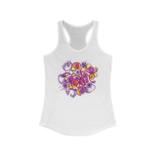 Color Cloud Women's Ideal Racerback Tank