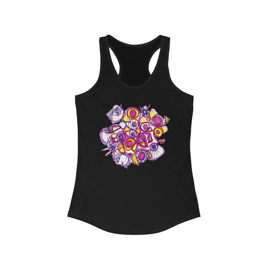 Color Cloud Women's Ideal Racerback Tank