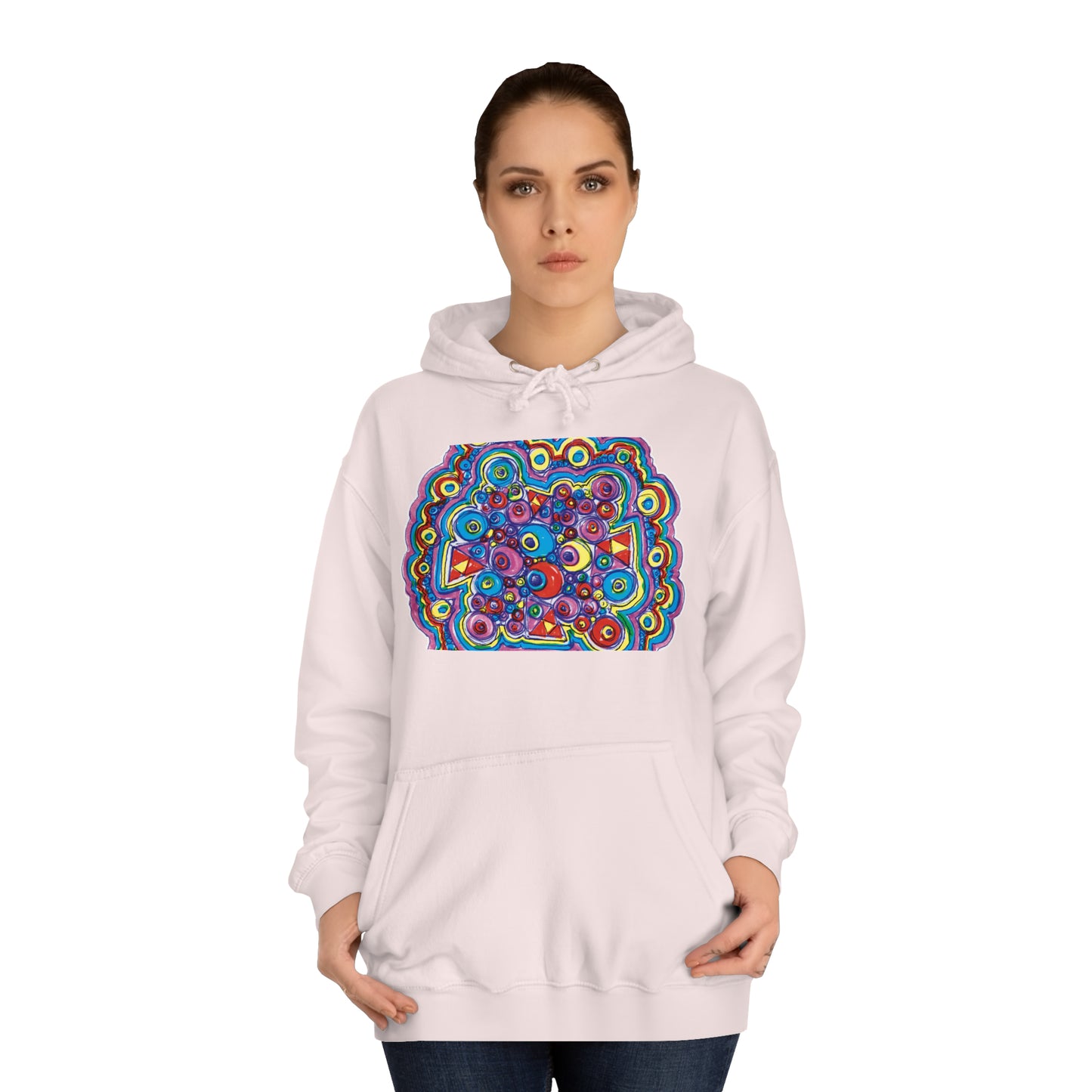 Arty Cloud..Unisex College Hoodie