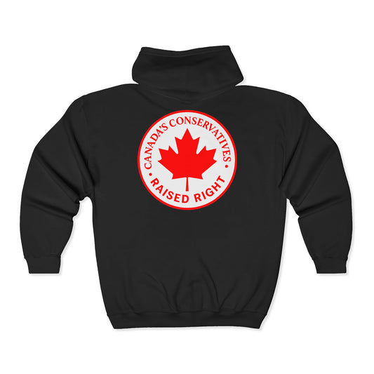 Can Con Raised Right Unisex Heavy Blend™ Full Zip Hooded Sweatshirt
