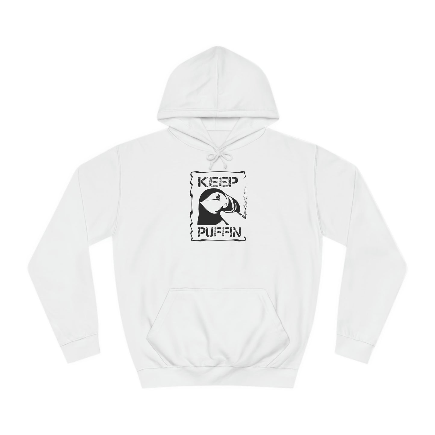 Keep Puffin..Unisex College Hoodie