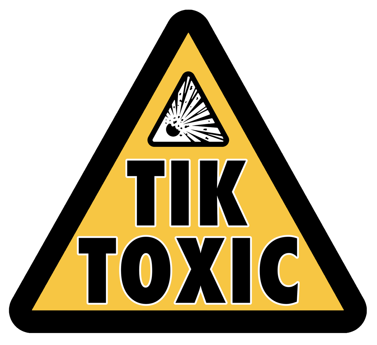Triangle Tik  Toxic  Unisex Heavy Cotton Tee
