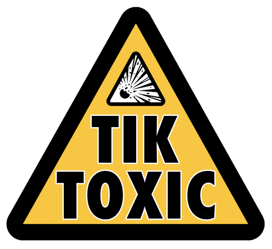 Triangle Tik  Toxic  Unisex Heavy Cotton Tee