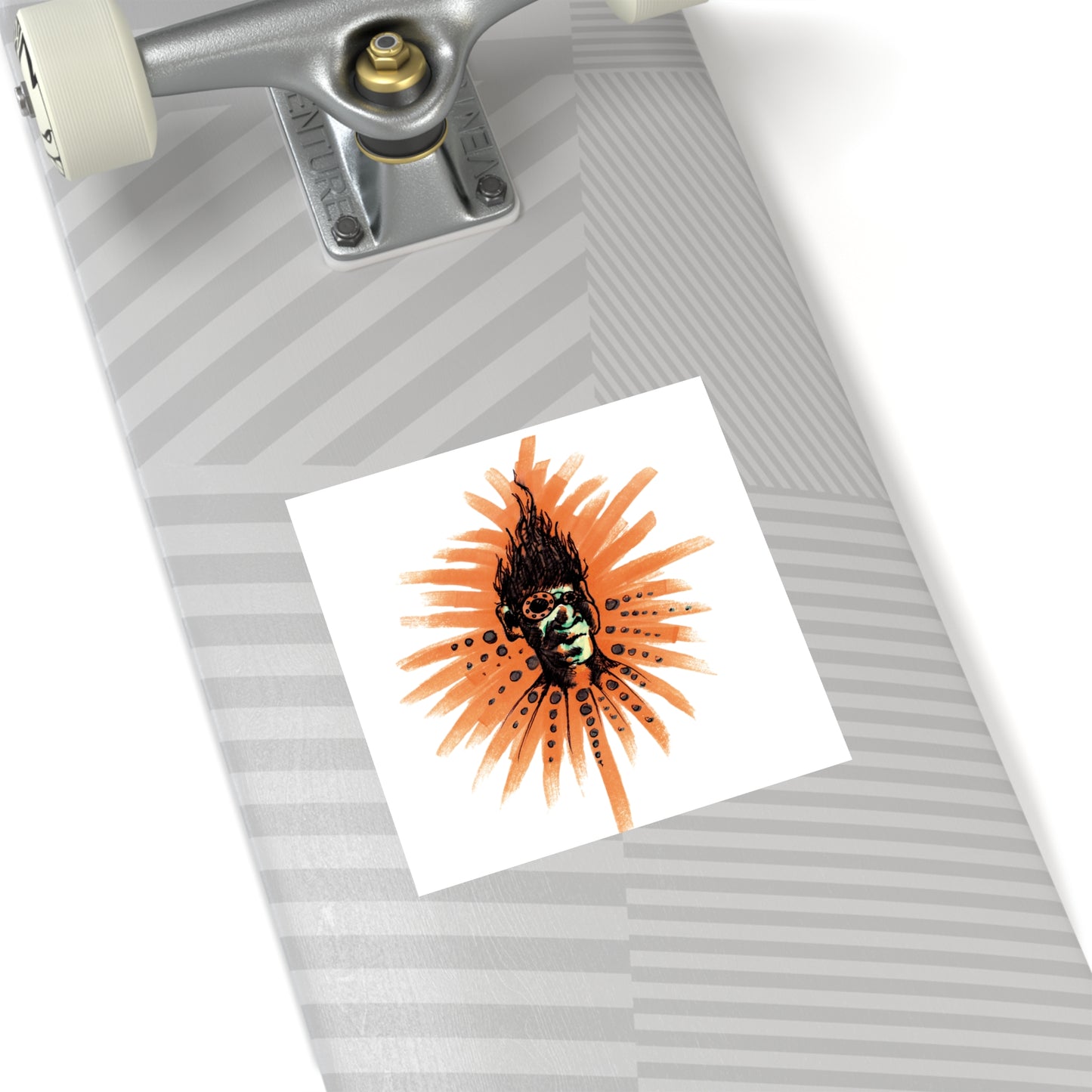 Orange Ya ..Square Stickers, Indoor\Outdoor