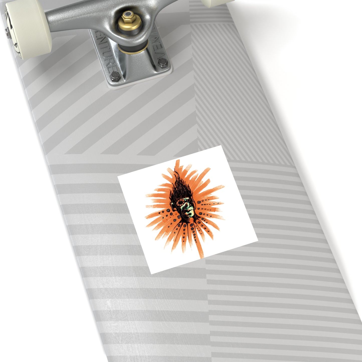 Orange Ya ..Square Stickers, Indoor\Outdoor