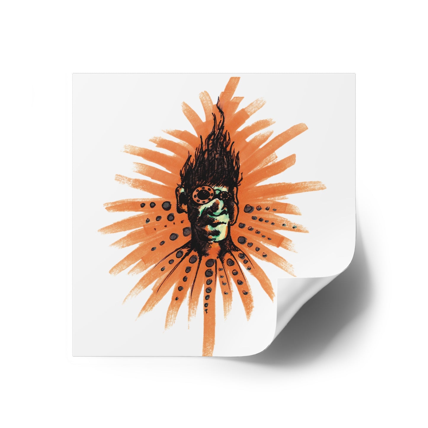 Orange Ya ..Square Stickers, Indoor\Outdoor