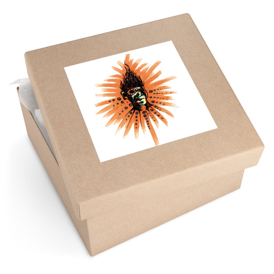 Orange Ya ..Square Stickers, Indoor\Outdoor
