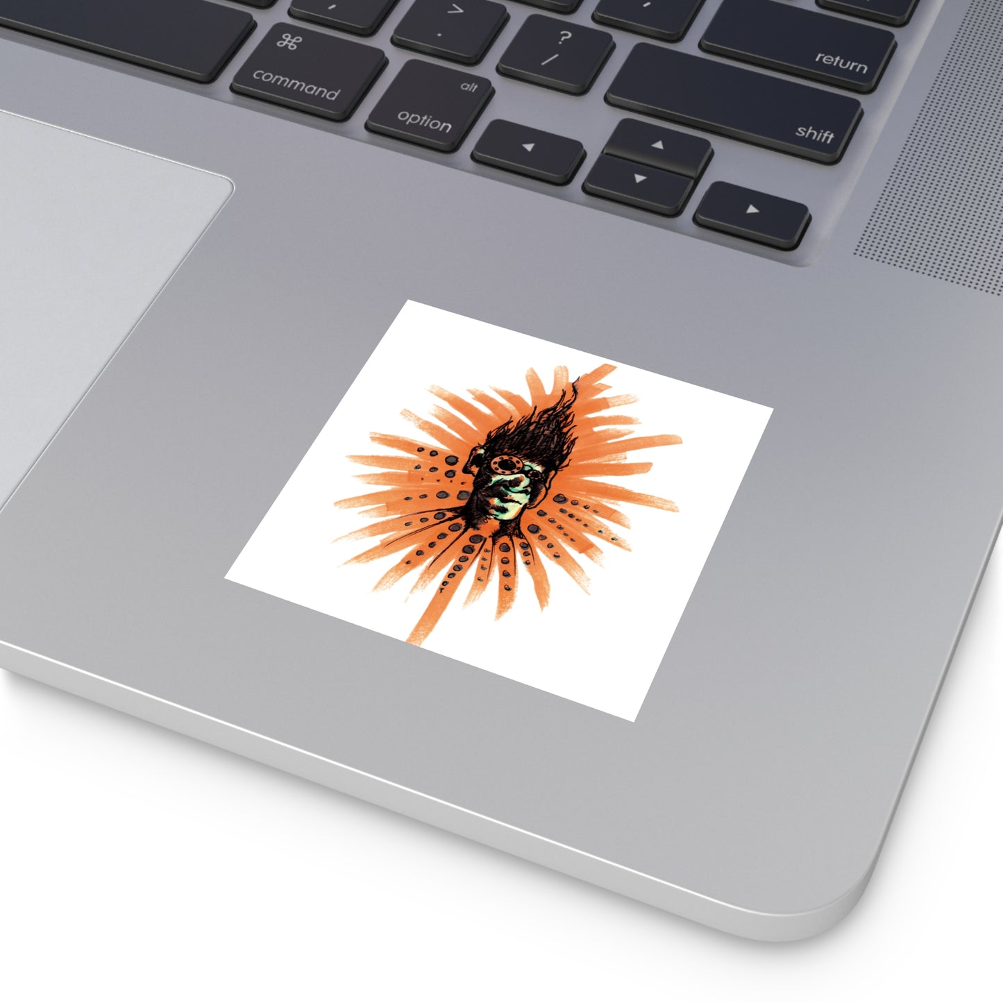 Orange Ya ..Square Stickers, Indoor\Outdoor