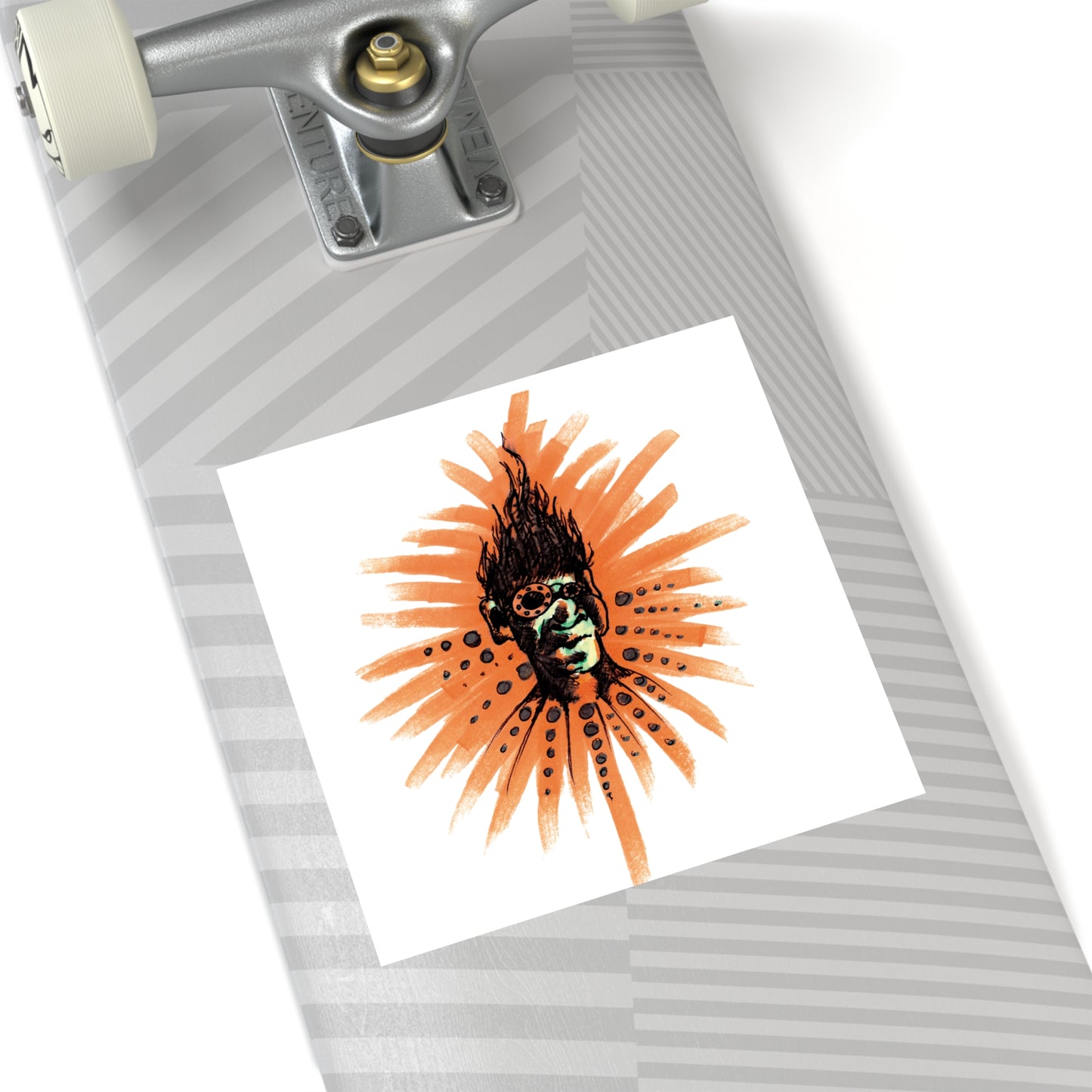 Orange Ya ..Square Stickers, Indoor\Outdoor